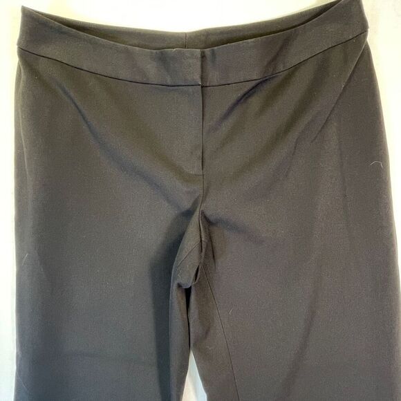 St. John Sport Black Fall 06 Basic Wide Leg High Waist Dress Pants Size Large - Picture 2 of 10